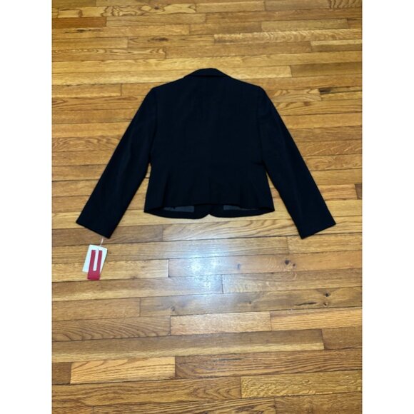 Nine & Co Womens Blazer Jacket Size 6p Petite Black 1 Button Career NWT $59 - Picture 5 of 5